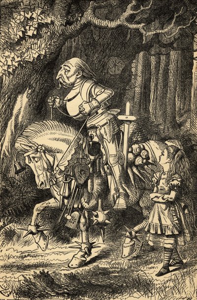 Alice e il Cavaliere Bianco, illustrazione da 